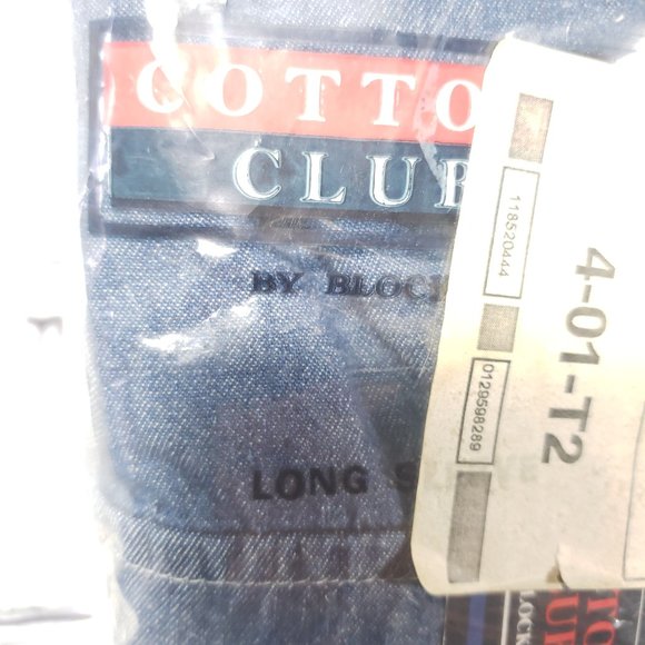 NWT L/S Button Down Denim Jeans Shirt Men's XL 17/17.5 Utility Casual Work - Picture 4 of 6